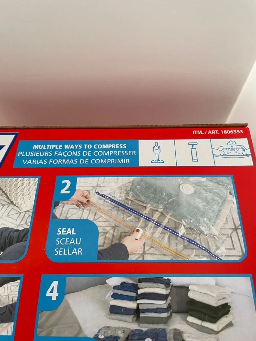 Hefty 12pc Shrink-Pak Vacuum Storage Bag Set NIB